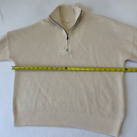 Kuhl Womens Norda Merino Wool Organic Cotton Waffle Knit Waffle Quarter Zip XL - Picture 8 of 14